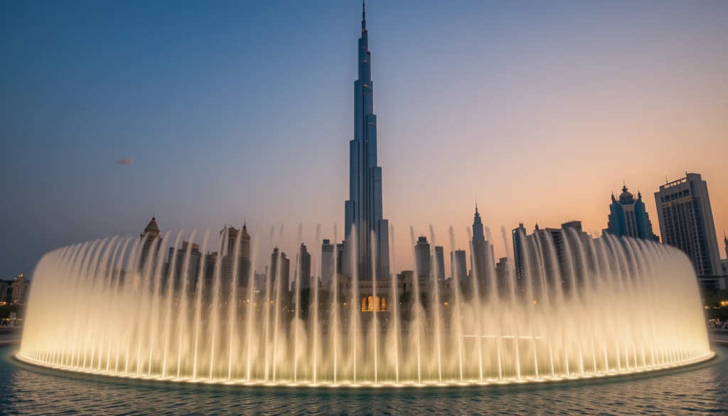 Burj khalifa night view