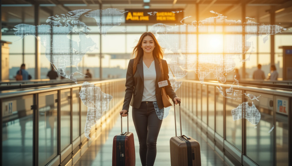 Happy traveler 