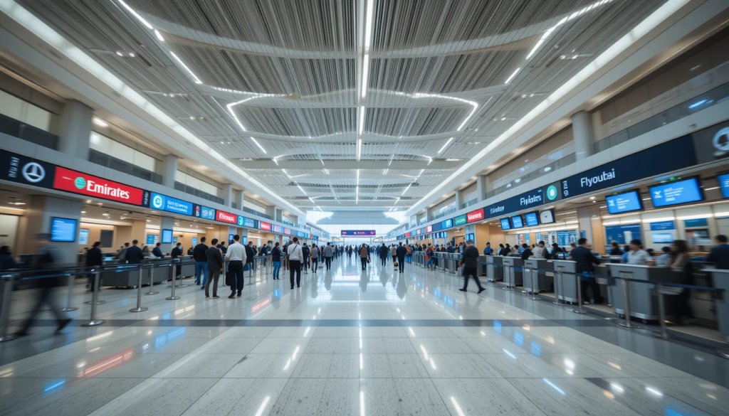 Dubai International Airport DXB departure hall